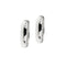 Boucles d'oreilles Boucles d’oreilles créoles ovales en or blanc 18 ct et diamants 58 Facettes 37738