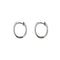 Boucles d'oreilles Boucles d’oreilles créoles ovales en or blanc 18 ct et diamants 58 Facettes 37738