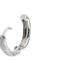 Boucles d'oreilles Boucles d’oreilles créoles ovales en or blanc 18 ct et diamants 58 Facettes 37738