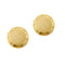 Boutons de manchette Stella - Couvre-boutons de manchette ronds en or jaune 18 ct 58 Facettes 37571