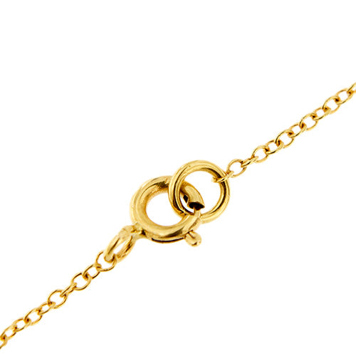 Collier Collier - Maille rolò avec 5 poissons en or jaune et blanc 18 ct 58 Facettes 34862
