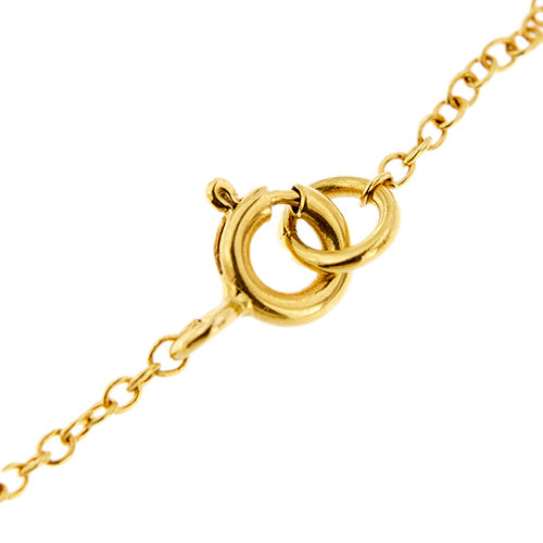 Collier Collier - Maille rolò avec 5 poissons en or jaune et blanc 18 ct 58 Facettes 34862