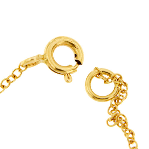 Collier Collier - Maille rolò avec 5 poissons en or jaune et blanc 18 ct 58 Facettes 34862