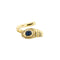 Bague Bague serpent - Bague en or jaune 18 ct avec saphir et diamants 58 Facettes 36945