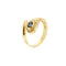 Bague Bague serpent - Bague en or jaune 18 ct avec saphir et diamants 58 Facettes 36945
