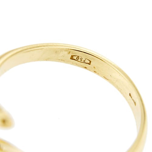 Bague Bague serpent - Bague en or jaune 18 ct avec saphir et diamants 58 Facettes 36945