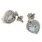 Boucles d'oreilles Guidetti - Boucles d'oreilles en or blanc avec aquamarines et diamants 58 Facettes G3586