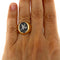 Bague Guidetti - Bague pavé ovale en or rose et or blanc, diamants noirs et blancs 58 Facettes G3761