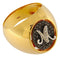 Bague Guidetti - Bague pavé ovale en or rose et or blanc, diamants noirs et blancs 58 Facettes G3761