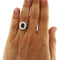 Bague 54 Zaffiro - Bague en or blanc avec diamants 58 Facettes G3759