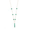 Collier Collier avec pendentif en or jaune 18 ct et calcédoine verte 58 Facettes 25738