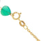 Collier Collier avec pendentif en or jaune 18 ct et calcédoine verte 58 Facettes 25738