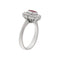 Bague Guidetti - Bague en or blanc avec rubis et diamants 58 Facettes G3559