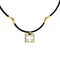 Collier Barakà - Collier en caoutchouc avec pendentif en or 18 ct et diamant 58 Facettes 39581