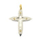 Pendentif Zancan - Pendentif croix en or jaune 18 ct et nacre 58 Facettes 18535