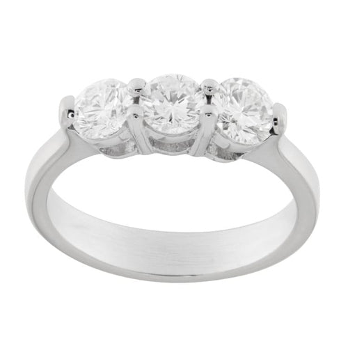 Bague Guidetti - Bague trilogy en or blanc et diamants 58 Facettes G3557