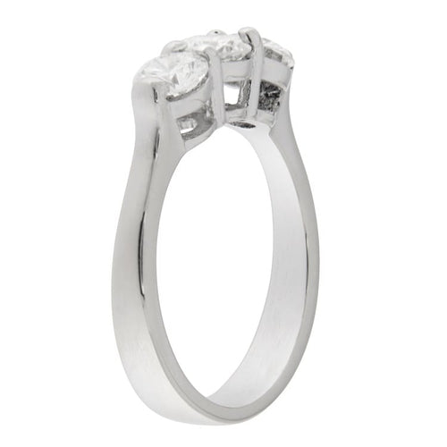 Bague Guidetti - Bague trilogy en or blanc et diamants 58 Facettes G3557
