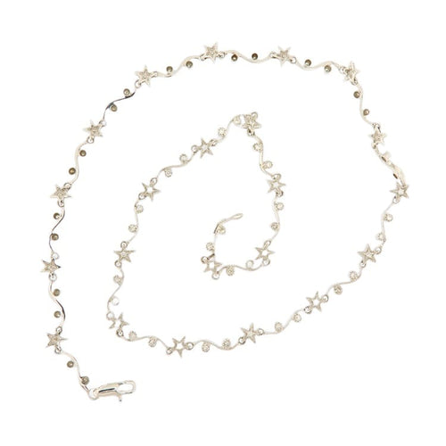 Collier Guidetti - Collier en or blanc et diamants 58 Facettes G3329