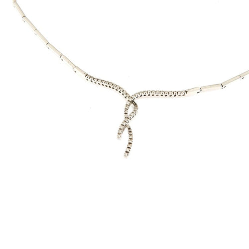 Collier Guidetti - Collier semirigide en or blanc avec diamants taille brillant 58 Facettes G3231