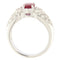 Bague Guidetti - Bague en or blanc diamants et rubis 58 Facettes G3150