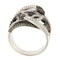 Bague Guidetti - Bague en or blanc avec diamants blancs et noirs taille brillant 58 Facettes G3145
