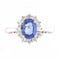 Bague Guidetti - Bague en or blanc avec saphir et diamants 58 Facettes G2787