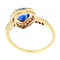Bague Guidetti - Bague en or rose avec saphir taille cœur et diamants 58 Facettes G2769