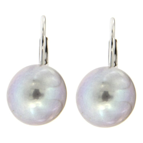 Boucles d'oreilles Guidetti - Orecchini pendenti en or blanc avec perles de culture 58 Facettes G2445