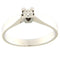 Bague Guidetti - Bague solitaire en or blanc avec diamant taille brillant 58 Facettes G3262