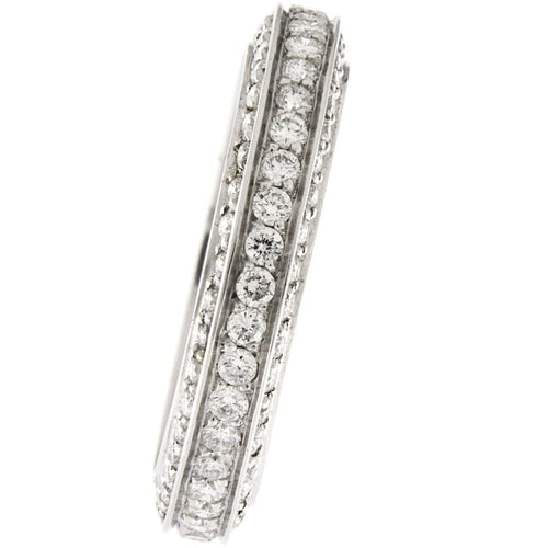 Bague Guidetti - Bague éternelle en or blanc et diamants 58 Facettes G3257