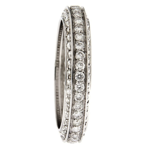 Bague Guidetti - Bague éternelle en or blanc et diamants 58 Facettes G3257