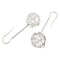 Boucles d'oreilles Guidetti - Boucles d'oreilles pendantes boule en or blanc et diamants 58 Facettes G2655