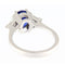 Bague Guidetti - Bague en or blanc, saphir IGI et diamants 58 Facettes G2794