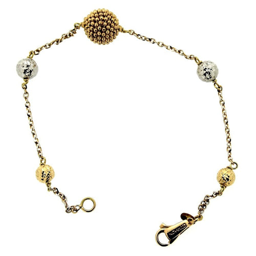 Bracelet Guidetti - Bracelet chaîne bicolore en or jaune et blanc 58 Facettes G1336