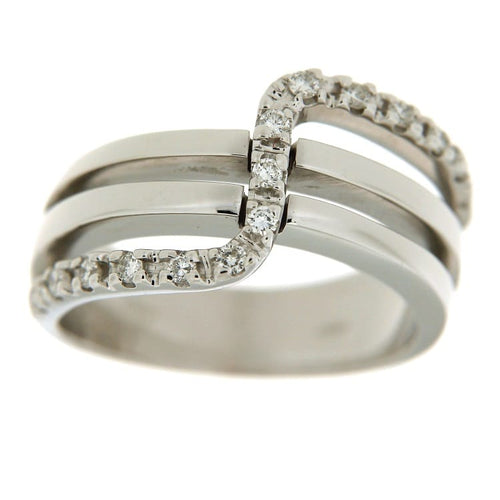 Bague Guidetti - Bague en or blanc avec diamants 0,30 ct 58 Facettes G1748