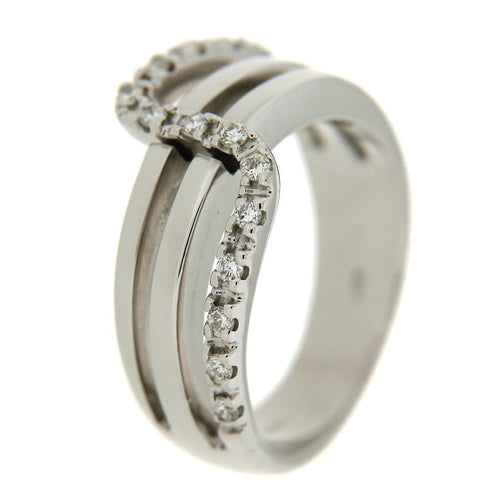 Bague Guidetti - Bague en or blanc avec diamants 0,30 ct 58 Facettes G1748