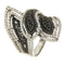 Bague Guidetti - Bague en or blanc et diamants blancs et noirs 58 Facettes G1842