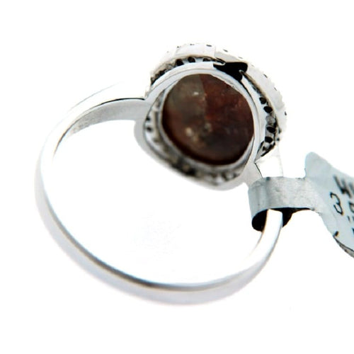 Bague 54 Guidetti - Bague en or blanc avec diamant brun et diamants 58 Facettes G470