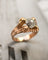 Bague 62 Bague années 1950 en or rose et diamants 58 Facettes A11956