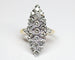 Bague 59 Bague marquise navette en or jaune 750 et diamants 58 Facettes A11943