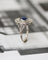 Bague 47.5 Bague Pompadour en platine, saphir et diamants taille rose 58 Facettes A11969