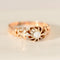Bague 52 Solitaire ancien - Bague en or rose 585 avec diamant taille ancienne 58 Facettes HJ250185