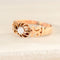 Bague 52 Solitaire ancien - Bague en or rose 585 avec diamant taille ancienne 58 Facettes HJ250185