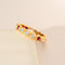 Bague 50 Memory ring - Bague en or jaune 18 carats avec diamants et rubis 58 Facettes
