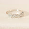 Bague 54 Bague à diamants motif floral en or blanc 14 carats, taille 54 58 Facettes
