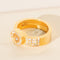 Bague 60.5 Chopard Happy Diamonds - Bague en or jaune 18 carats et diamants 0,74 ct 58 Facettes 3287