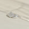 Bague 54 Bague crossover vintage en or blanc 14 carats et diamants 58 Facettes