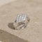 Bague 54 Crossover - Bague vintage en or blanc 14K et diamants 58 Facettes HJ250120