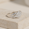 Bague 54 Crossover - Bague vintage en or blanc 14K et diamants 58 Facettes HJ250120