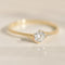 Bague 59 Bague solitaire - Diamant 0,35 ct en or jaune 14 carats 58 Facettes